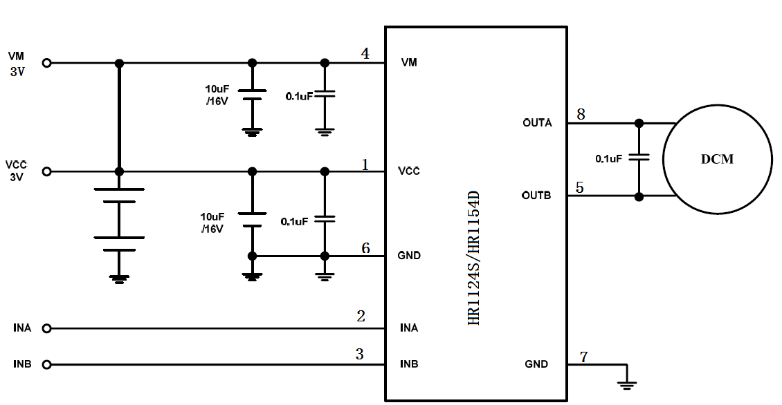 HR1124S_HR1154D 玩具单通道直流电机驱动器(图3)